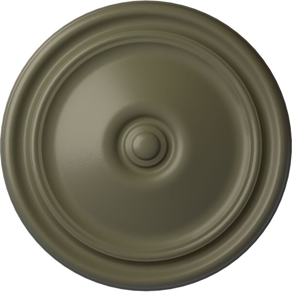 Ekena Millwork Reece Ceiling Medallion (Fits Canopies up to 2 3/8"), Hand-Painted Spartan Stone, 12"OD x 1 3/4"P CM12RESSF - main